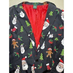 Christmas Blazer Size XXL Santa Snowman Jacket Coat Festive